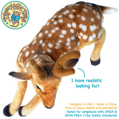 TigerHart Dorbin Deer care guide shows hand wash and air dry.