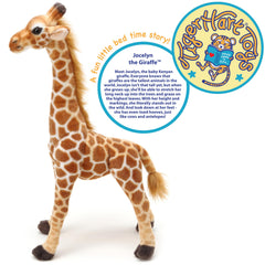 Jocelyn's poseable neck supports interactive storytelling and positioning.