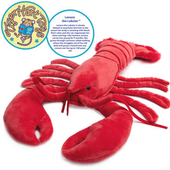 TigerHart Lenora lobster body shows secure stitching and kid-friendly design.