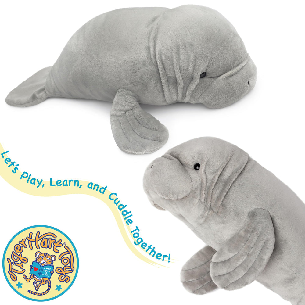 TigerHart Morgan manatee plush care instructions; easy cleaning and maintenance