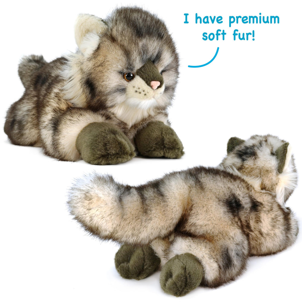 TigerHart Ricky Maine Coon plush care guide emphasizes gentle hand wash.