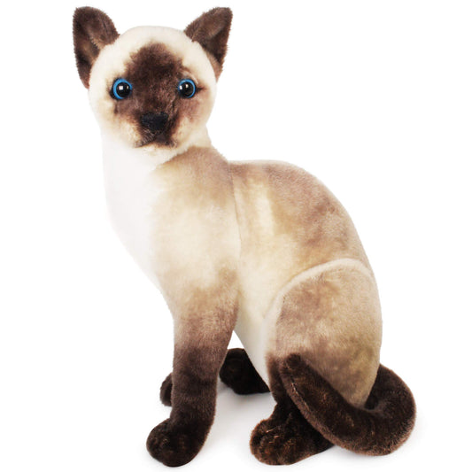 TigerHart Stefan Siamese Cat plush with blue eyes for comforting cuddles
