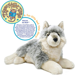 TigerHart Whitaker Wolf plush safety-testing info offers peace of mind.