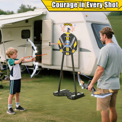 TIGTECGAME LED bow and arrow set with suction arrows for safe fun.