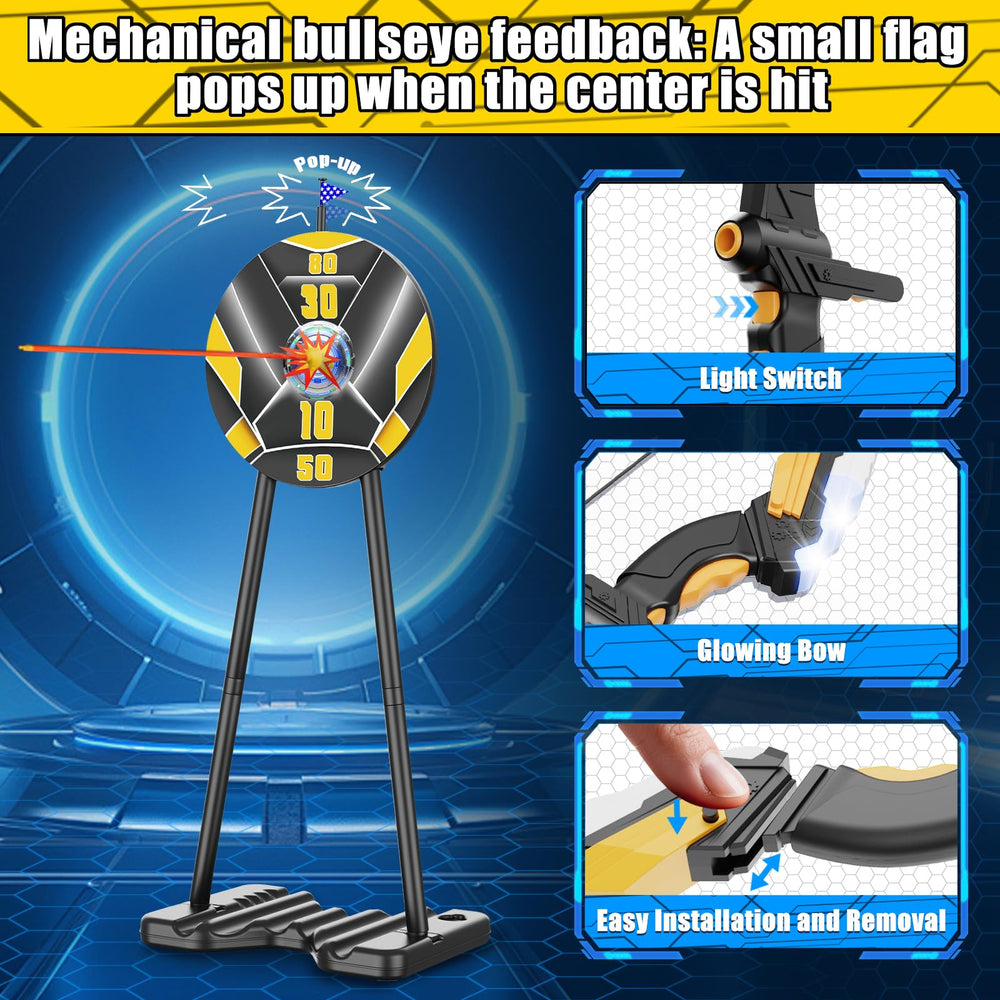 TIGTECGAME standing target with spring flag for instant feedback during play.