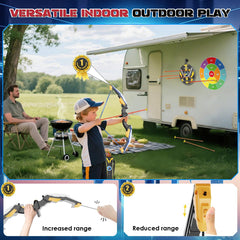 TIGTECGAME two archery targets on a stand for adjustable challenges
