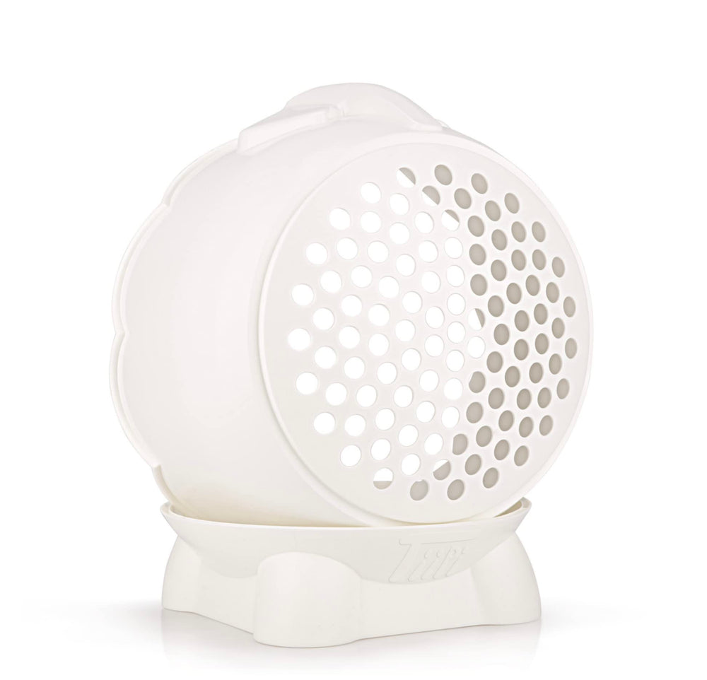 Tiipi Bath Buddy’s outside-drain design reduces moisture around the tub area.