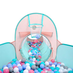 TIKTENT ball pit area promotes safe, engaging sensory play.