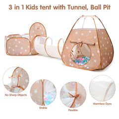 TIKTENT ball pit area offers soft, safe sensory play for little movers.