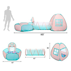 TIKTENT play tunnel, smooth pass-through for imaginative games.