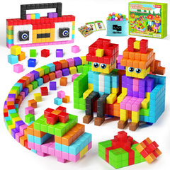 TikTiles 116pcs magnetic blocks with eyes for imaginative play and storytelling