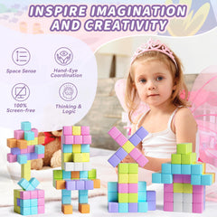 TikTiles kids building with creative play at home or school