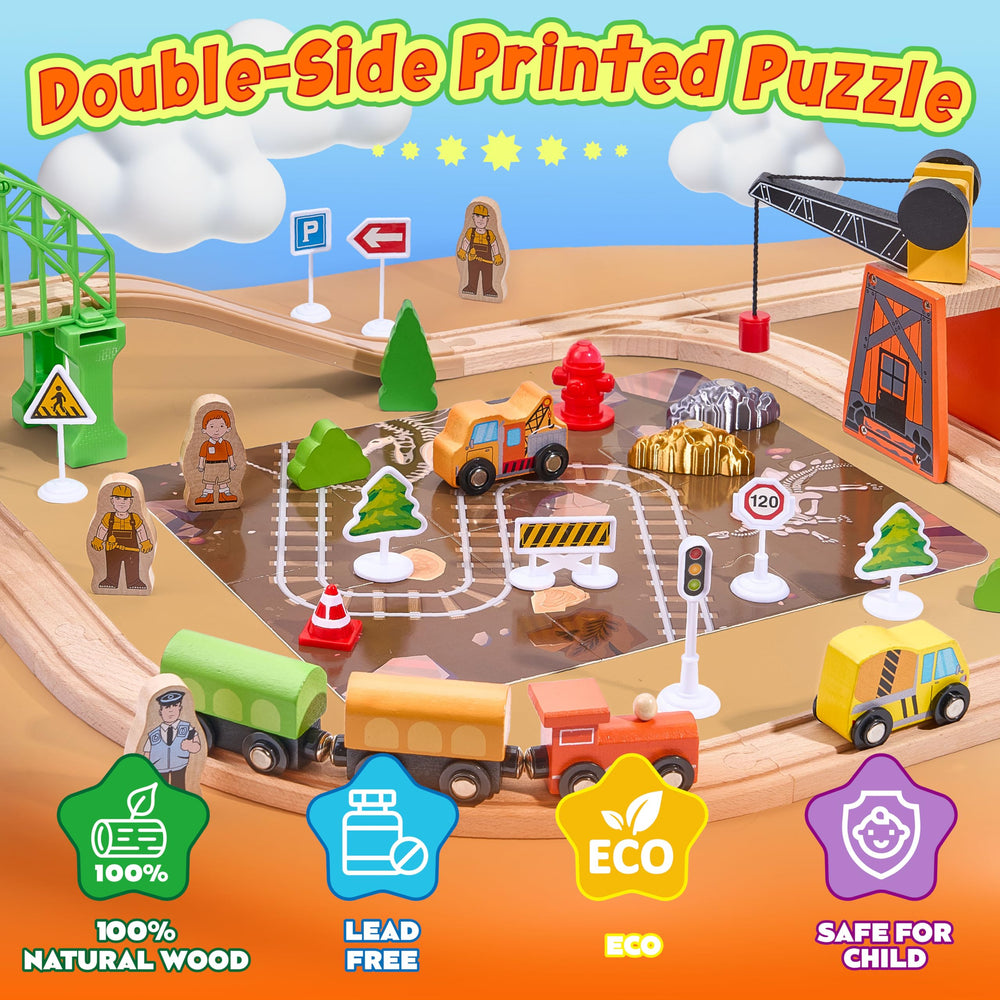 TikTiles safe wooden materials with smooth edges for toddlers.