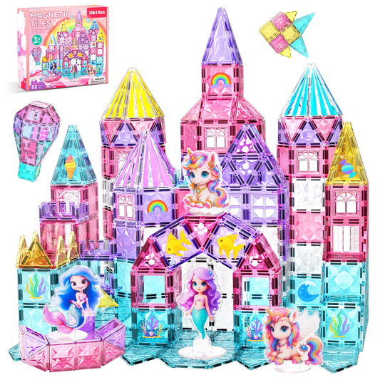 TikTiles Unicorn Wonderland tiles set for imaginative building play and color-rich scenes.