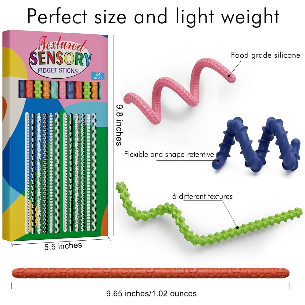 Tikwork portable fidget sticks travel-friendly for airplanes and classrooms.