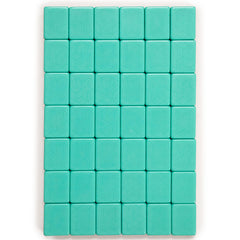 Tile pattern close-up shows engraved characters for easy recognition.