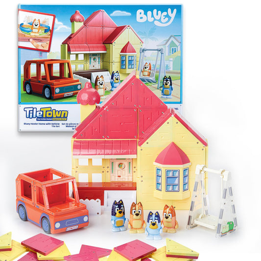 Tile Town Bluey Heeler home tiles for creative storytelling and classroom-style discovery.