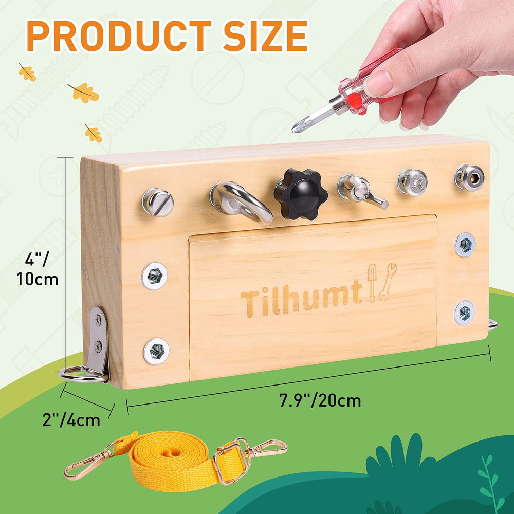 Tilhumt Montessori nuts and bolts offer hands-on focus and engagement.