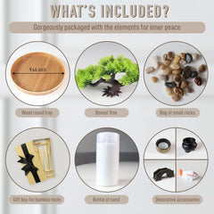 Timani Zen Sand Kit with tools for mindful patterning