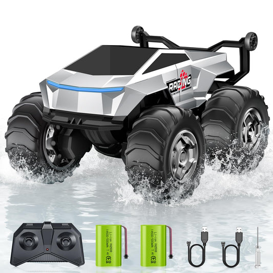 TIME4DEALS 1:16 RC truck front view for all-terrain adventures.