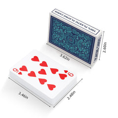 Timenued 4-pack red deck playing cards for go fish and trick-taking.