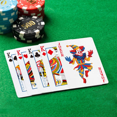 Timenued standard poker size playing cards fit most games.