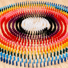 Timfuis 1200-piece dominoes set in a sturdy box for group play