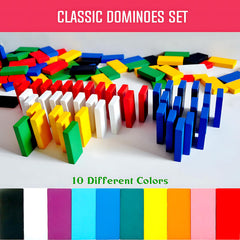 Timfuis wooden dominoes close-up shows smooth edges and solid construction