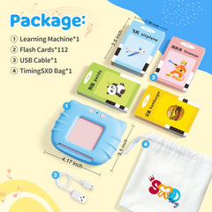 TimingSXD double-sided flashcards with 224 sight words for vocab.