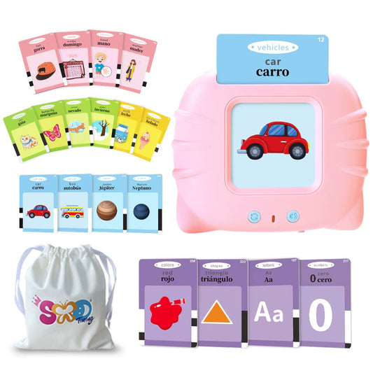 TimingSXD Spanish-English bilingual flashcards cover supports early learning of letters and colors