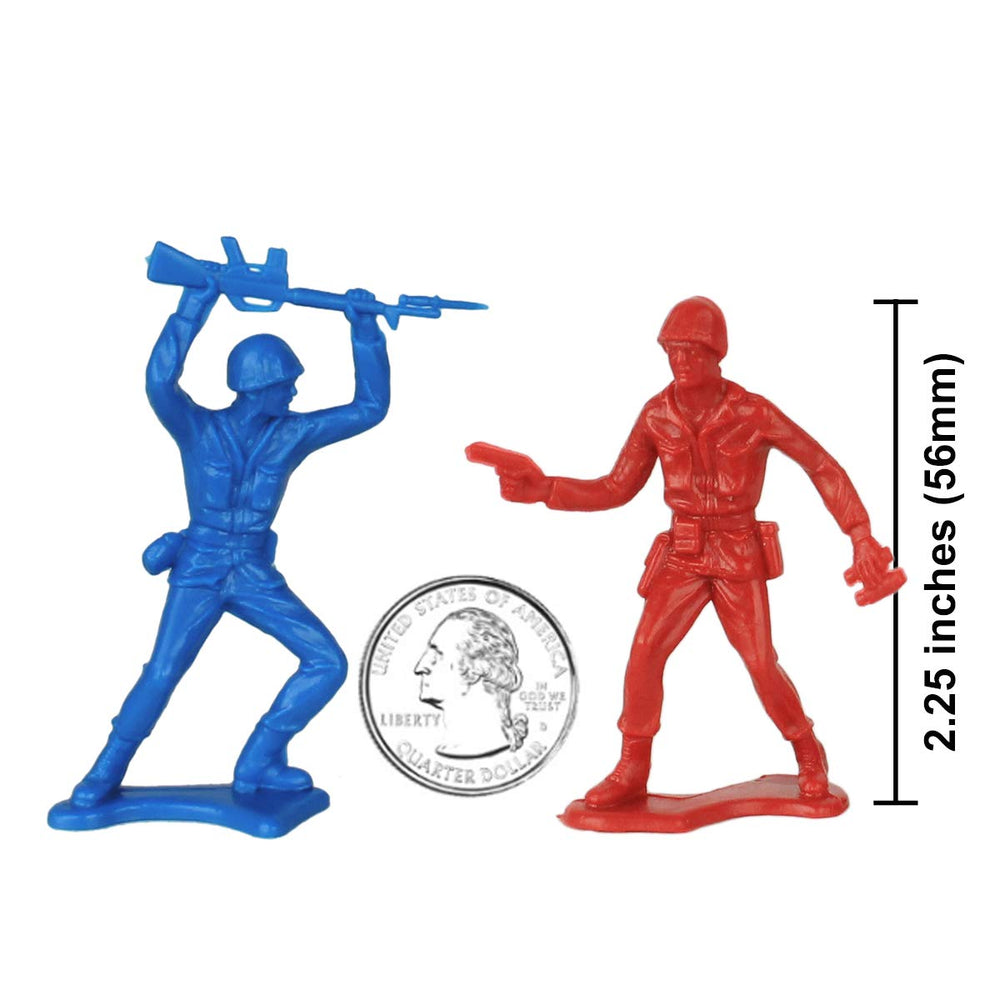 TimMee plastic army men blue figures for collectable display