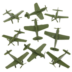 TimMee WW2 Fighter Ace Planes OD Green assembly-ready display piece for play