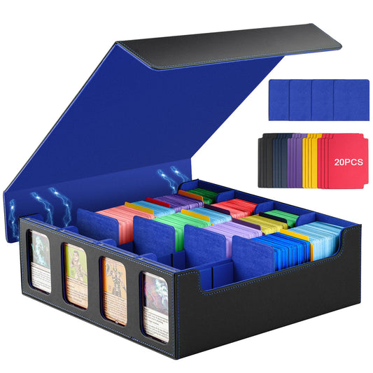 TiMOVO MTG deck box showing 3000-card capacity for organized sleeveless storage