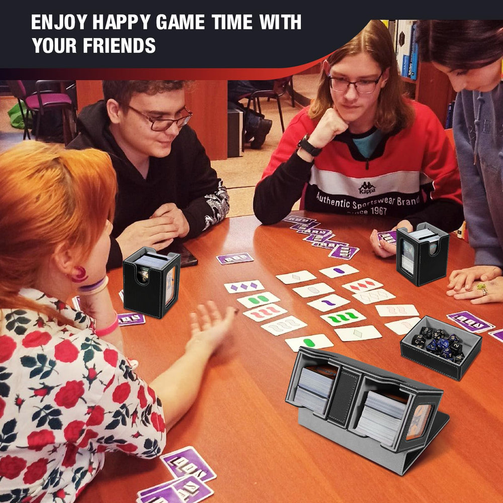 TiMOVO MTG deck box compatible with MTG, Pokémon, Yu-Gi-Oh!, and more