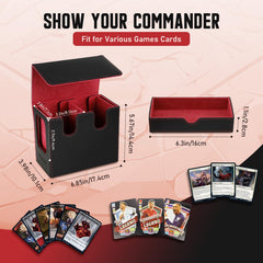 TiMOVO MTG deck box interior with dice tray for secure gameplay accessories