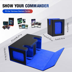 TiMOVO MTG deck box display window shows commander while keeping cards organized