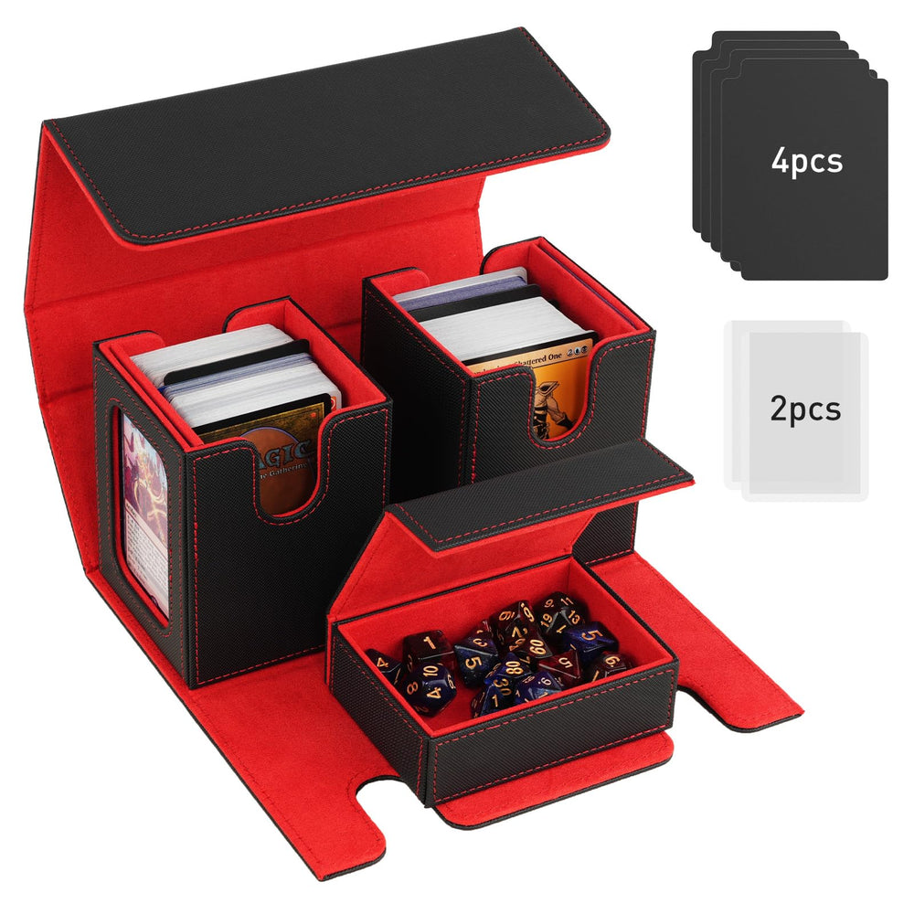 TiMOVO MTG Deck Box with display window highlights your commander.