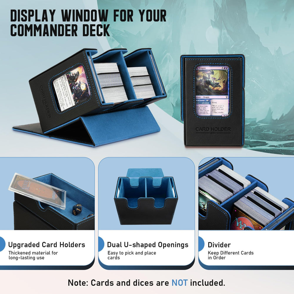 Six dividers let you clearly separate cards in the box.