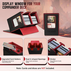 TiMOVO MTG deck box leather exterior with soft lining to protect cards