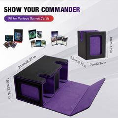 TiMOVO MTG deck box two-compartment storage for 200 double-sleeved cards