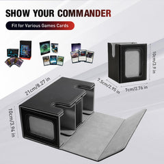 Two-compartment TiMOVO MTG deck box holds 200 double-sleeved cards for quick access