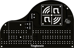 tingbowie Soldering Practice Kit undergoing DIY assembly by user.