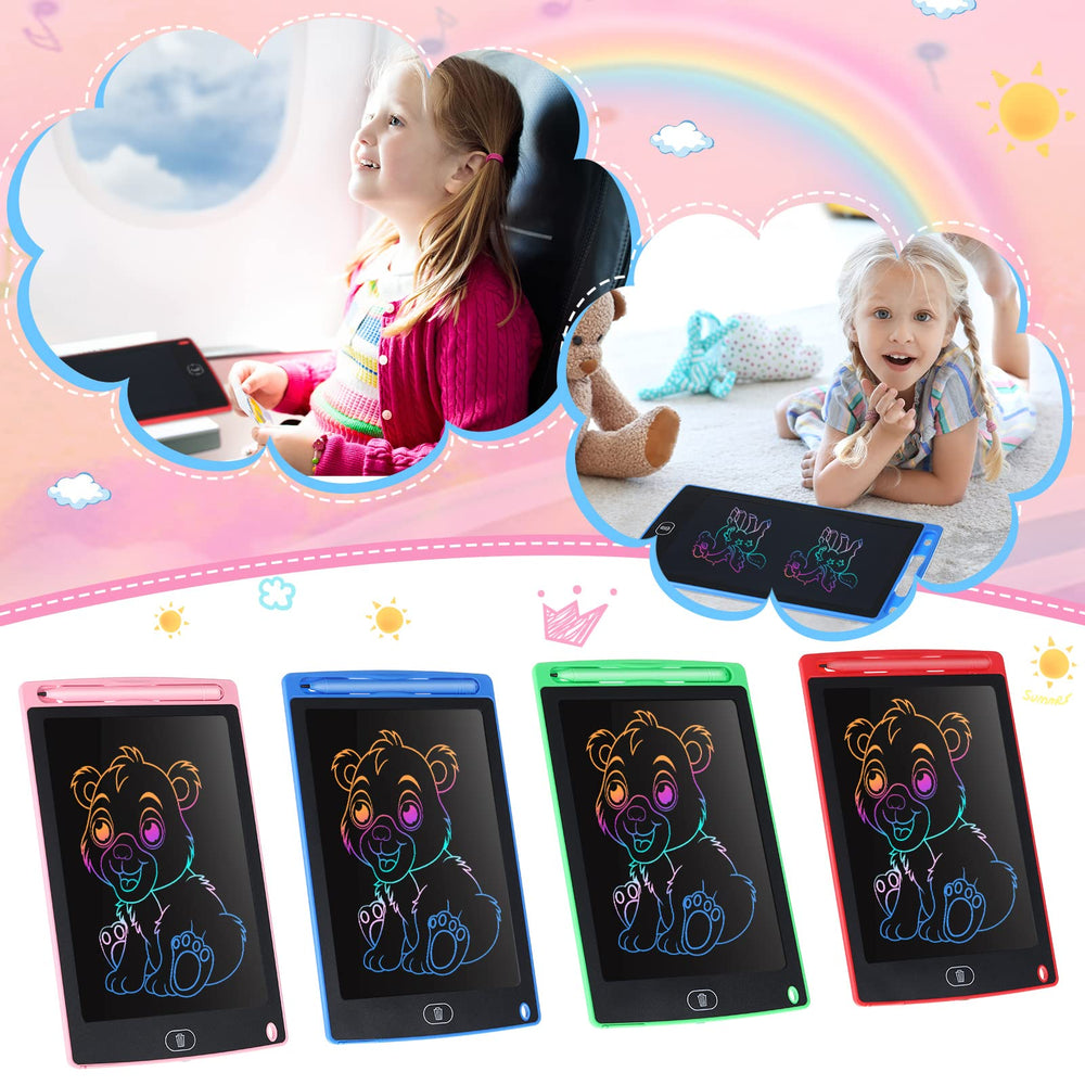 Tinlade 12-pack LCD writing tablets blue doodle board for kids, easy erase