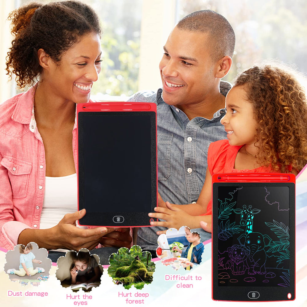 Tinlade 12-pack LCD writing tablets bundle image, portable set for learning on the go