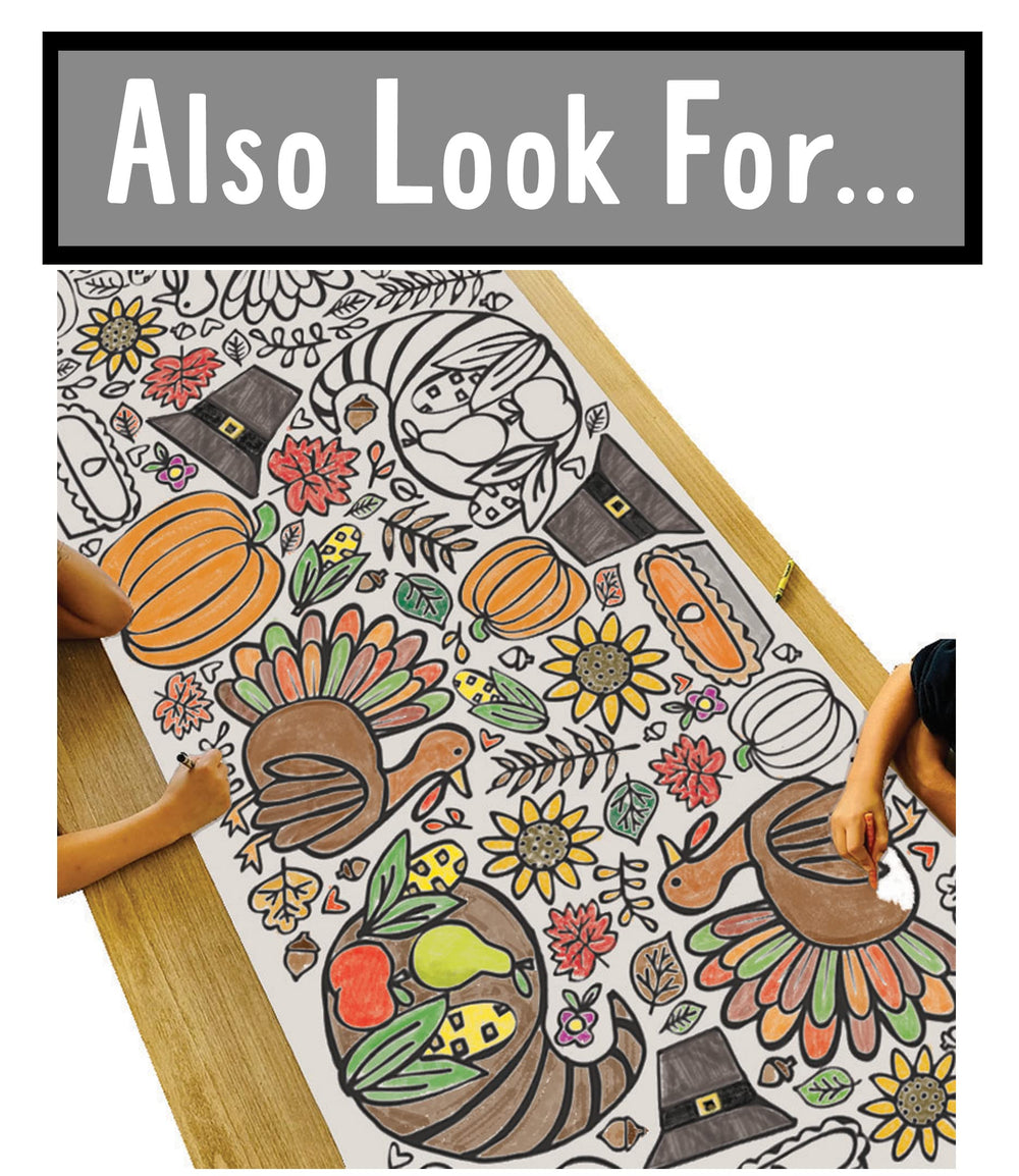 Tiny Expressions autumn coloring banner becomes a memorable keepsake for home.