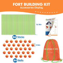Tiny Land 130-piece kit assembly demonstrating quick setup and sturdy structures