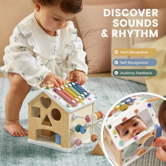 Tiny Land 9-in-1 doors and windows: interactive play for language-rich moments.