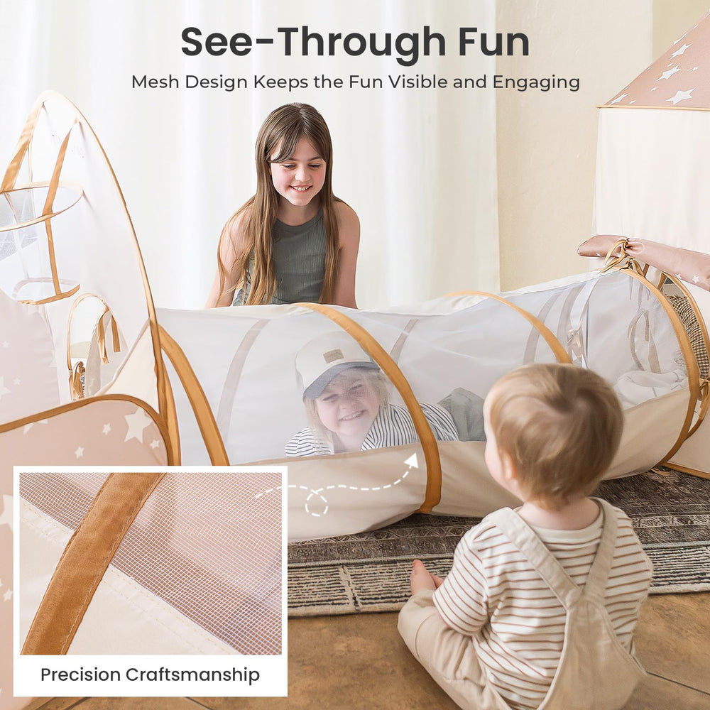 Tiny Land 47inch ball pit creates a soft, safe area for ball play.
