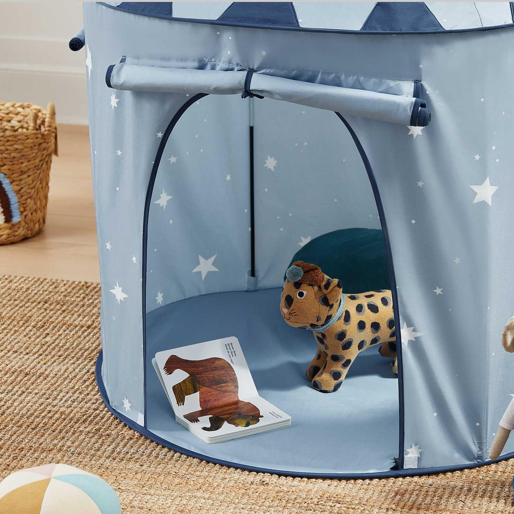 Tiny Land Birthday party corner adds versatile play space.