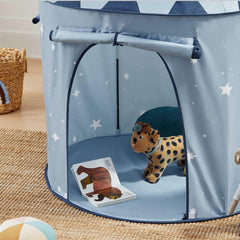 Tiny Land Birthday party corner adds versatile play space.